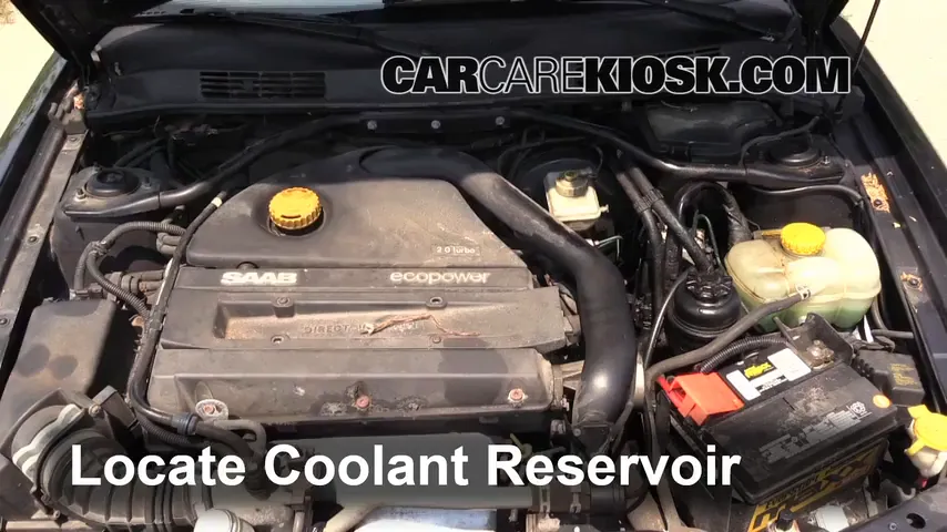 2002 Saab 9-3 SE 2.0L 4 Cyl. Turbo Hatchback (4 Door) Coolant (Antifreeze) Check Coolant Level